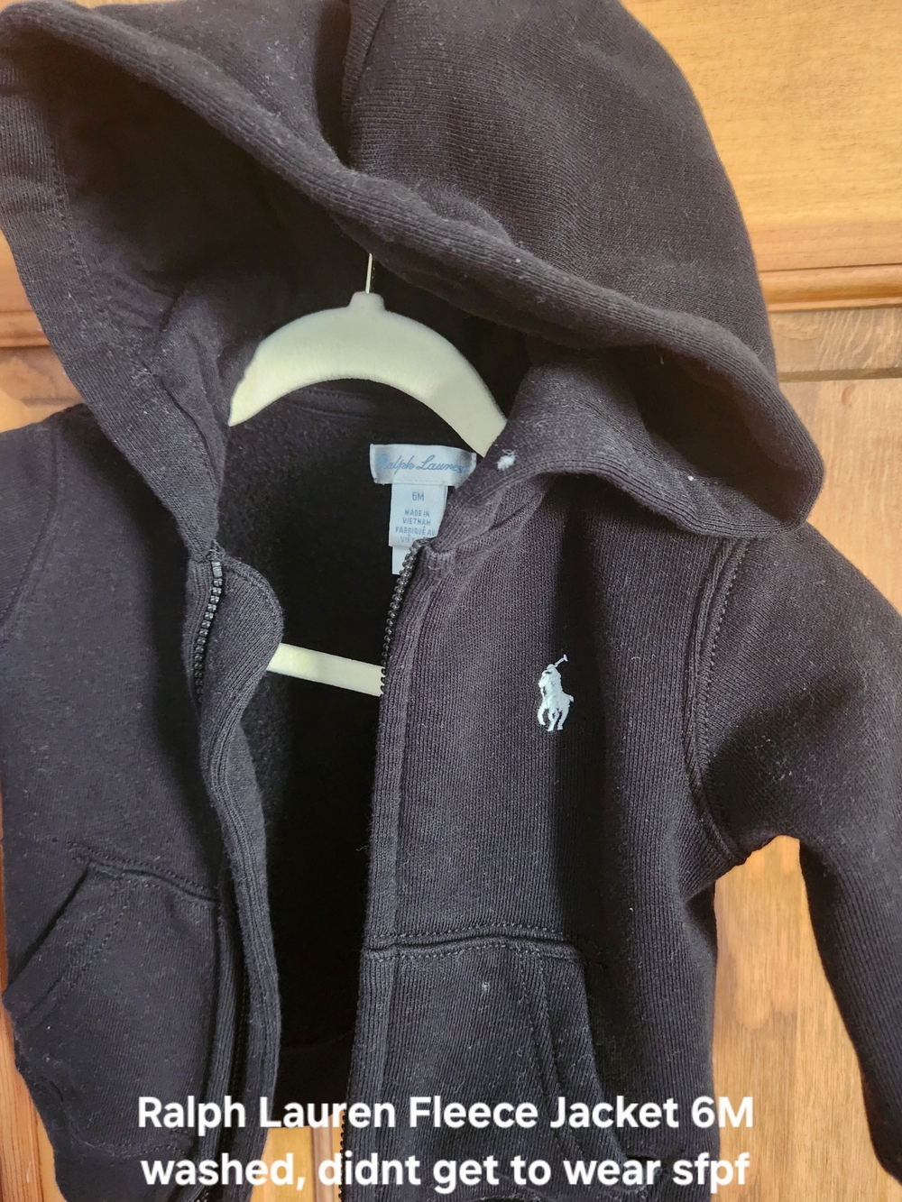 Ralph Lauren Black Fleece Hoodie Jacket